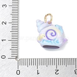 Brass Enamel Pendants&nbsp;KK-CBAE20A-05G