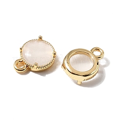 Flat Round Brass Charms&nbsp;KK-D024-03B-G