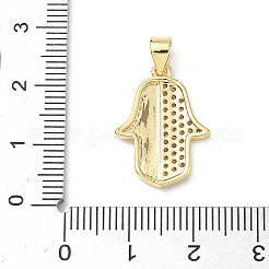 Brass Micro Pave Cubic Zirconia Pendants&nbsp;KK-D426-15G