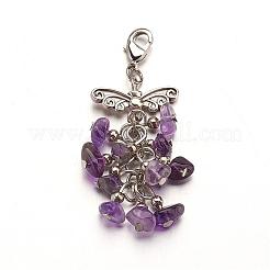 Natural Gemstone Big Pendants&nbsp;HJEW-JM00230