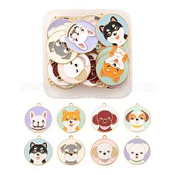 32Pcs 8 Style Eco-Friendly Alloy Enamel Pendants&nbsp;ENAM-LS0001-39