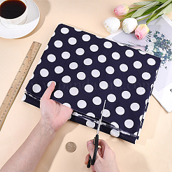 2 Yards Polka Dot Pattern Cotton Fabric&nbsp;DIY-FG0009-96