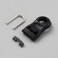 Rubber Zipper Slider&nbsp;DIY-WH0699-77A