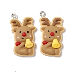 Christmas Theme Opaque Resin Pendants&nbsp;FIND-E025-05