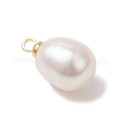 Natural Freshwater Pearl Rice Charms&nbsp;PALLOY-JF04858-02