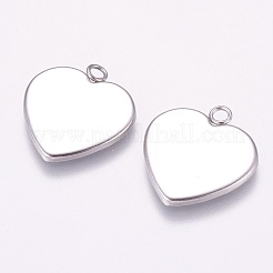 Tarnish Resistant 304 Stainless Steel Pendant Cabochon Settings&nbsp;STAS-K148-04A