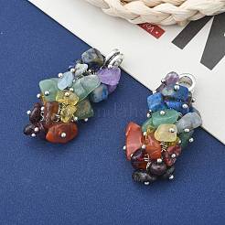 Natural Gemstone Pendants&nbsp;PALLOY-JF00188-01