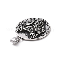 304 Stainless Steel Pendants&nbsp;STAS-J039-13AS