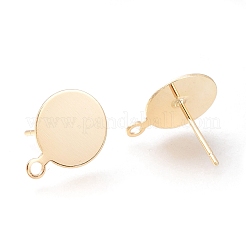 Brass Stud Earring Findings&nbsp;KK-H102-07