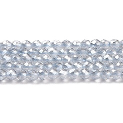 Transparent Electroplate Glass Beads Strands&nbsp;LS-GLAA-H021-01A-PL03