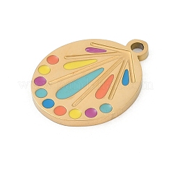 304 Stainless Steel Enamel Pendants&nbsp;STAS-I325-040G