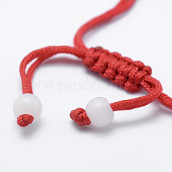 Natural Myanmar Jade/Burmese Jade Braided Bead Bracelets&nbsp;BJEW-F307-02