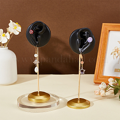 2Pcs 2 Styles Resin Ear Shaped Earring Display Riser Stands&nbsp;ODIS-OC0001-84A