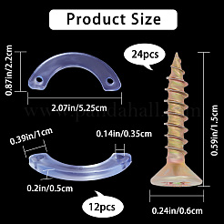 12Pcs PVC Non Slip Drawer Stops&nbsp;DIY-GF0006-91