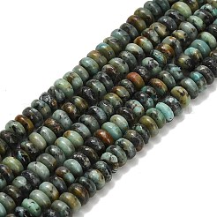 Natural African Turquoise(Jasper) Beads Strands&nbsp;G-L635-A40-4x2mm