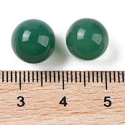 Natural Green Onyx Agate No Hole Sphere Beads&nbsp;G-K353-04A-27