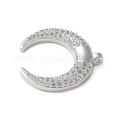 Brass Micro Pave Cubic Zirconia Pendants&nbsp;KK-C086-06P