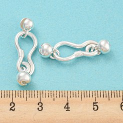 925 Sterling Silver S-Hook Clasps&nbsp;STER-Q191-07B-S