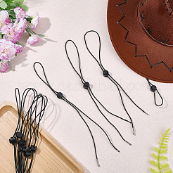 10Pcs Rubber & Iron Hat Flexible Removable Chin Cord&nbsp;FIND-CP0003-59B