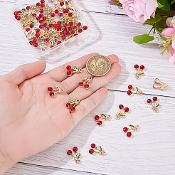 50Pcs Alloy Rhinestone Pendants&nbsp;ENAM-ME0001-24