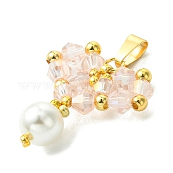 Shell Pearl Beads Glass Pendants&nbsp;PALLOY-MZ00432-01
