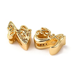 Brass Micro Pave Cubic Zirconia Beads&nbsp;KK-A265-01G