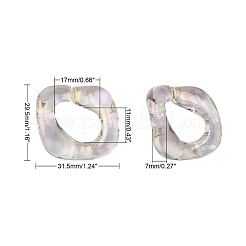 Transparent Acrylic Linking Rings&nbsp;PACR-R246-053