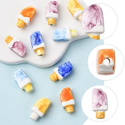 10Pcs 5 Colors Handmade Porcelain Beads&nbsp;PORC-FS0001-38