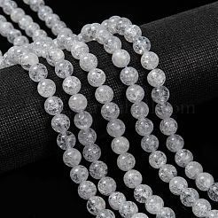 Natural Crackle Quartz Beads Strands&nbsp;X-G-D840-01-8mm