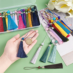 34Pcs 17 Colors Polyester Tassel Pendant Decorations&nbsp;AJEW-PH0004-33