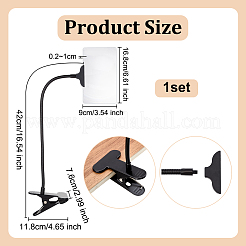 Portable Rectangle Clip-On Magnifying Glass&nbsp;AJEW-WH0348-893