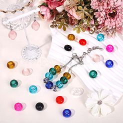 90Pcs 9 Colors Glass European Beads&nbsp;GLAA-PA0001-25