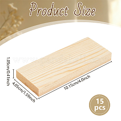 15Pcs Wood Boards&nbsp;WOOD-OC0004-54A