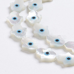 Natural White Shell Mother of Pearl Shell Beads&nbsp;SSHEL-L017-005B