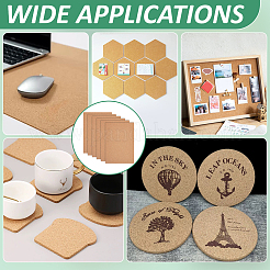 6Pcs Cork Label Stickers&nbsp;AJEW-BC0009-42A