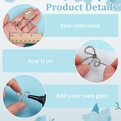 12Pcs 2 Colors Alloy Rhinestone Cabochons&nbsp;FIND-FG0004-58