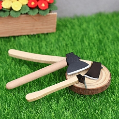 3Pcs Wood Axe Miniature Ornaments&nbsp;PW-WGC4F0E-01