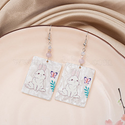Easter Acrylic & Glass Dangle Earrings&nbsp;FS-WG4FCF9-01