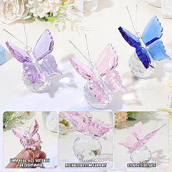 1Pc Glass Crytsal Butterfly Display Decorations&nbsp;LAMP-CN0001-01C