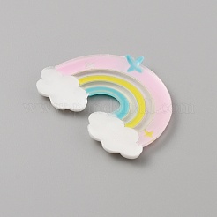 PVC Plastic Cabochons&nbsp;SIL-WH0019-15G