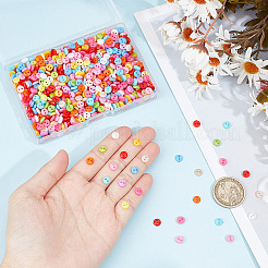 1000Pcs Multi Colour DIY Handcraft Buttons For Dolls Clothes&nbsp;BUTT-FG0001-24