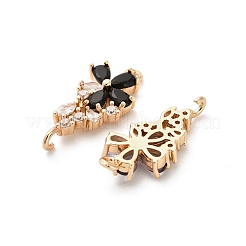 Glass Connector Charms&nbsp;KK-M314-20KCG