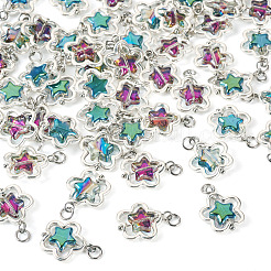 50Pcs Alloy & Glass Pendants&nbsp;PALLOY-TAC0238