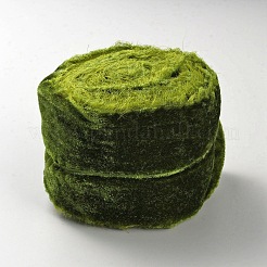 5 Yards Polyester Frayed Ribbon&nbsp;OCOR-WH0082-226B-06