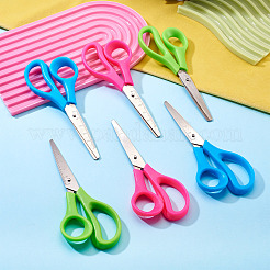6Pcs 3 Colors Plastic Handle Stainless Steel Mini Scissors&nbsp;TOOL-TA0001-10