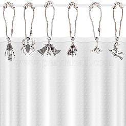 1 Set Iron Shower Curtain Rings&nbsp;HJEW-BC0001-39