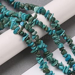 Natural Turquoise Chip Beads Strands&nbsp;X-G-D093-A01