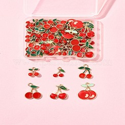50Pcs 7 Styles Alloy Enamel Pendants&nbsp;ENAM-FS0003-19