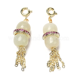 Natural Hetian Jade Gourd Pendant Decorations&nbsp;KK-H445-03G