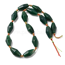 Natural Green Onyx Agate Beads Strands&nbsp;G-F807-C03-01